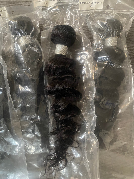 20” Brazilian Deep Wave Bundle Deal 5pks